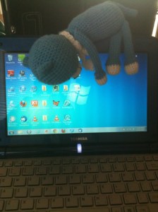 Blue Cat and his computer